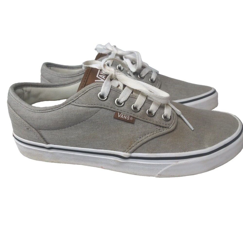 Vans Mens Off The Wall Casual Shoes Sneakers Size 8.5 Beige & Brown
